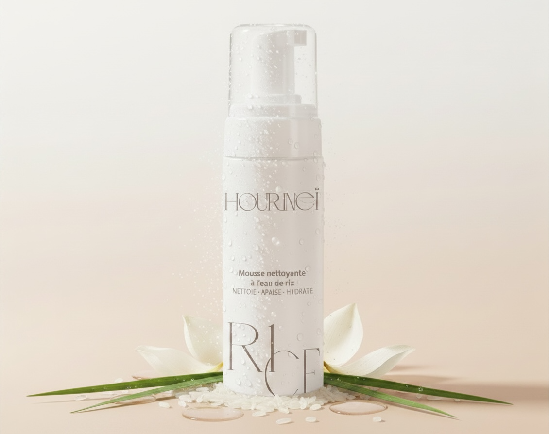 Mousse nettoyante à l'eau de riz